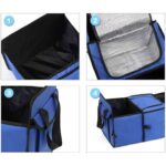 4-SOGA 2X Car Portable Storage Box Waterproof Oxford Cloth Multifunction Organizer Black