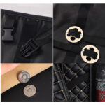 5-SOGA High Quality Leather Car Rear Back Seat Storage Bag Organizer Interior Accessories Black