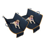 1-SOGA 2X Oxford Cloth Waterproof Dog Car Cover Back Seat Protector Hammock Pet Mat Black