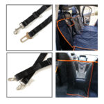 5-SOGA 2X Oxford Cloth Waterproof Dog Car Cover Back Seat Protector Hammock Pet Mat Black