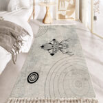 2-SOGA 90cm Woven Minimalist Bedroom Area Rug Carpet