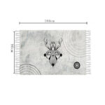 3-SOGA 90cm Woven Minimalist Bedroom Area Rug Carpet