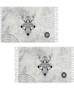 1-SOGA 2X 90cm Woven Minimalist Bedroom Area Rug Carpet