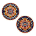 1-SOGA 2X 90cm Round Mandala Ethnic Style Round Carpet
