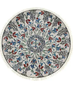 1-SOGA 120cm Mandala Round Area Thick Anti-slip Doormat