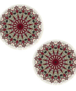 1-SOGA 2X 120cm Mandala Modern Ethnic Tassel Print Anti-slip Doormat