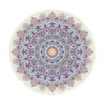 1-SOGA 120cm Mandala Round Area Thick Anti-slip Doormat