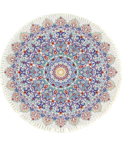 1-SOGA 120cm Mandala Round Area Thick Anti-slip Doormat
