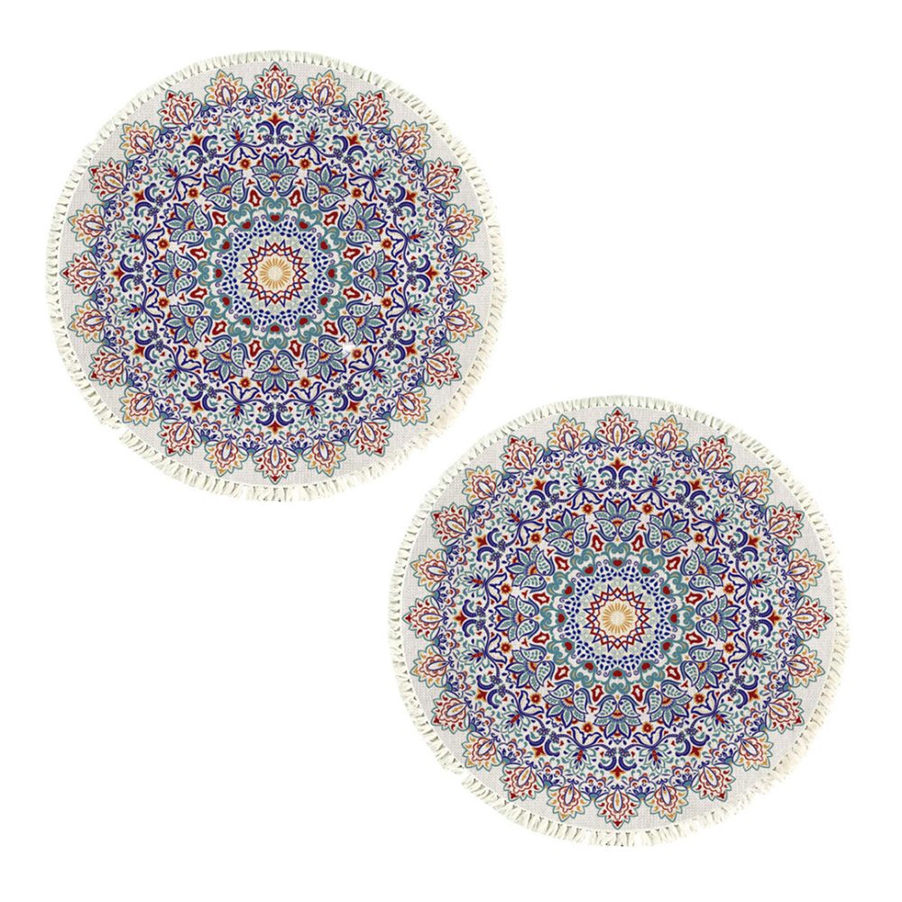 1-SOGA 2X 120cm Mandala Area Rug for Living Room Lounge