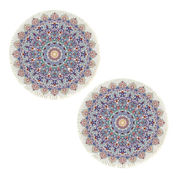 1-SOGA 2X 120cm Mandala Area Rug for Living Room Lounge