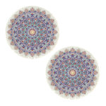 1-SOGA 2X 120cm Mandala Round Area Thick Anti-slip Doormat