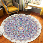 3-SOGA 2X 120cm Mandala Round Area Thick Anti-slip Doormat