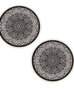 1-SOGA 2X 120cm Mandala Modern Ethnic Tassel Print Anti-slip Doormat