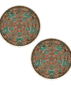 1-SOGA 2X 90cm Mandala Round Area Thick Anti-slip Doormat