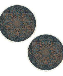 1-SOGA 2X 120cm Mandala Pattern Circle Area Rugs for Living Room Lounge