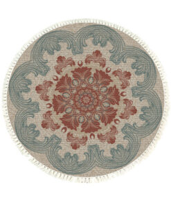 1-SOGA 90cm Mandala Round Rug Boho Design Hippie Area Rug Anti-slip Doormat