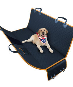 1-SOGA Oxford Cloth Waterproof Dog Car Cover Back Seat Protector Hammock Pet Mat Black