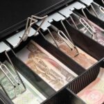 6-SOGA Black Heavy Duty Cash Drawer Electronic 4 Bills 8 Coins Cheque Slot Tray Pos 410