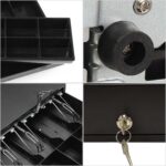 5-SOGA 2X Black Heavy Duty Cash Drawer Electronic 4 Bills 8 Coins Cheque Slot Tray Pos 410