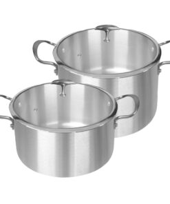 1-SOGA Stainless Steel 26cm 32cm Casserole With Lid Induction Cookware