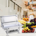 5-SOGA 2X Single Tray Stainless Steel Chafing Catering Dish Food Warmer