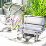6-SOGA 2X Single Tray Stainless Steel Chafing Catering Dish Food Warmer
