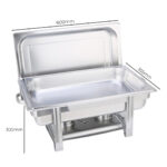 7-SOGA 2X Single Tray Stainless Steel Chafing Catering Dish Food Warmer