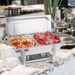 4-SOGA Double Tray Stainless Steel Chafing Catering Dish Food Warmer