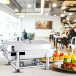 2-SOGA 2X Triple Tray Stainless Steel Chafing Catering Dish Food Warmer