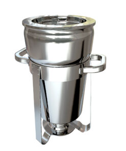 1-SOGA 7L Round Stainless Steel Soup Warmer Marmite Chafer Full Size Catering Chafing Dish