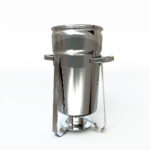 4-SOGA 4X 7L Round Stainless Steel Soup Warmer Marmite Chafer Full Size Catering Chafing Dish