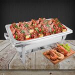 5-SOGA 4X Stainless Steel Chafing Food Warmer Catering Dish 9L Full Size