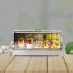 6-SOGA 59x38.5cm Silver Color Ceramic Serving Bowl Chafing Dish for Kitchen Essential