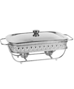 1-Soga 1.5L Lace Edge Dining Stove Silver Color Portable Dining Cooking Appliance for Kitchen Essential