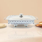 5-SOGA 2L Lace Edge Dining Stove Silver Color Portable Dining Cooking Appliance for Kitchen Essential