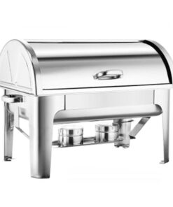 1-SOGA 9L Stainless Steel Full Size Roll Top Chafing Dish Food Warmer