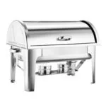 1-SOGA 3L Triple Tray Stainless Steel Roll Top Chafing Dish Food Warmer