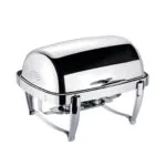 3-SOGA 2X 6.5L Stainless Steel Double Soup Tureen Bowl Station Roll Top Buffet Chafing Dish Catering Chafer Food Warmer Server