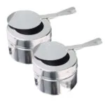 5-SOGA 6.5L Stainless Steel Double Soup Tureen Bowl Station Roll Top Buffet Chafing Dish Catering Chafer Food Warmer Server