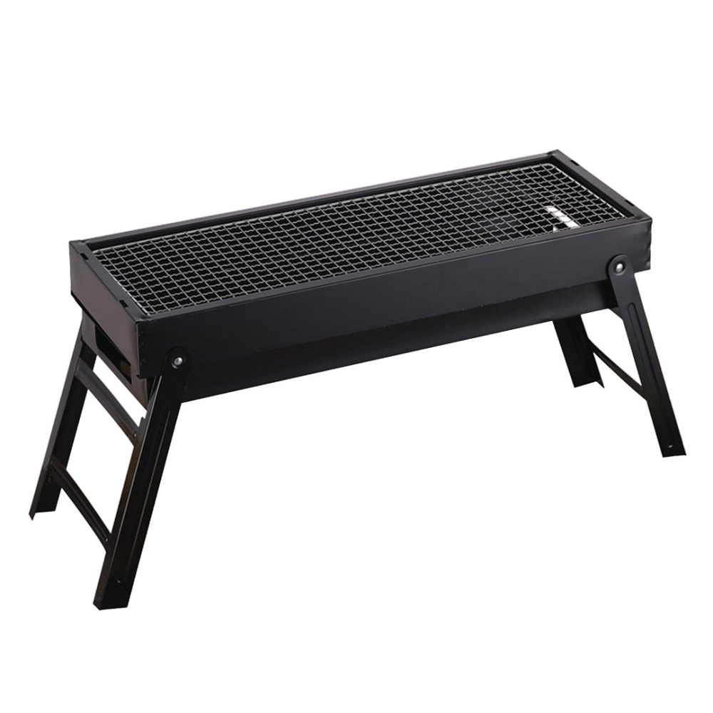 1-SOGA 60cm Portable Folding Thick Box-type Charcoal Grill for Outdoor BBQ Camping