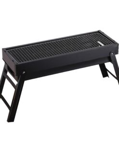 1-SOGA 60cm Portable Folding Thick Box-type Charcoal Grill for Outdoor BBQ Camping