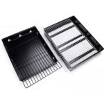 4-SOGA 2X 43cm Portable Folding Thick Box-type Charcoal Grill for Outdoor BBQ Camping