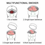 8-SOGA 3 In 1 Barbecue Smoker Outdoor Charcoal BBQ Grill Camping Picnic Fishing