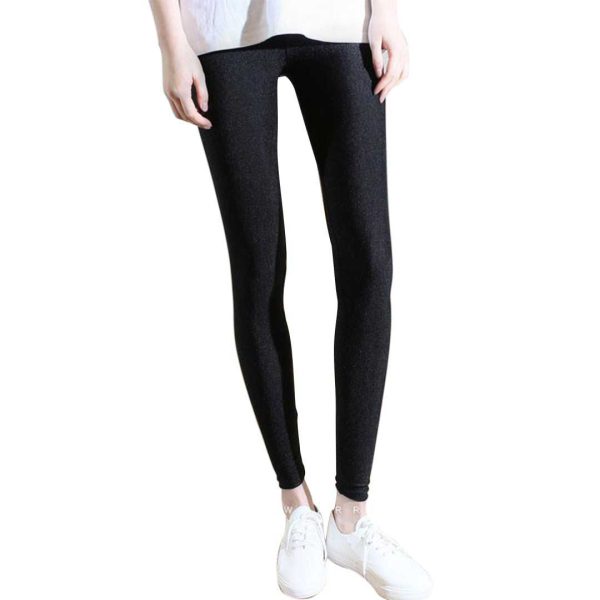 1-High Waist Slim Skinny Women Leggings Stretchy Pants Jeggings