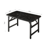 7-SOGA 2X 120x60x75cm Black Foldable Computer Study Table Easy Assembly Desk No Chair