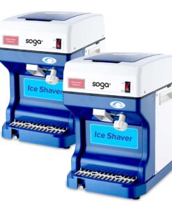 1-SOGA 2X Ice Shaver Commercial Electric Stainless Steel Ice Crusher Slicer Machine 120KG/h