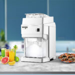 7-SOGA 300 Watts Electric Ice Shaver Crusher Slicer Snow Cone Maker Commercial Tabletop Machine 120kgs/h White