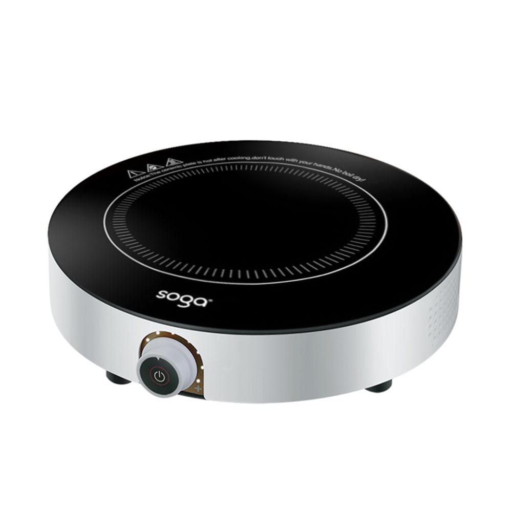 1-SOGA 26cm Smart Electric Induction Cooktop Portable Kitchen Cooker for Cookware