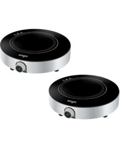 1-SOGA 2X 26cm Smart Electric Induction Cooktop Portable Kitchen Cooker for Cookware