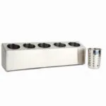 3-SOGA 2X 18/10 Stainless Steel Commercial Conical Utensils Cutlery Holder with 5 Holes